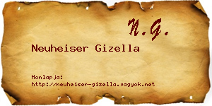 Neuheiser Gizella névjegykártya